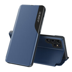 Hurtel Eco Leather View Case skirtas Xiaomi Redmi Note 11S / Note 11, mėlynas kaina ir informacija | Telefono dėklai | pigu.lt