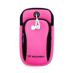 Wozinsky Running Phone Armband WABPI1, rožinis kaina ir informacija | Telefono dėklai | pigu.lt