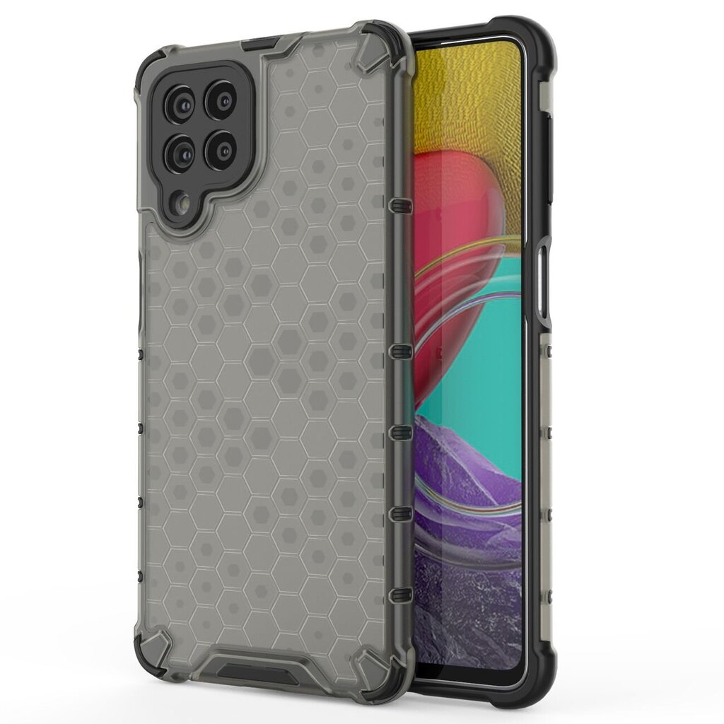 Hurtel Honeycomb Case skirtas Samsung Galaxy M53 5G, juodas kaina ir informacija | Telefono dėklai | pigu.lt