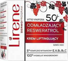 Крем для лица Lirene Resveratrol для зрелой кожи 50+ дневной и ночной, 50 мл цена и информация | Кремы для лица | pigu.lt