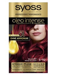 Plaukų dažai Syoss Oleo Intense Permanent Oil Color Bright Red 5-92 цена и информация | Краска для волос | pigu.lt