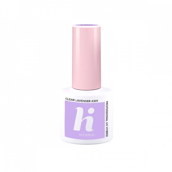 Hibridinis nagų lakas Hi Hybrid 301 Clear Lavender, 5ml цена и информация | Nagų lakai, stiprintojai | pigu.lt