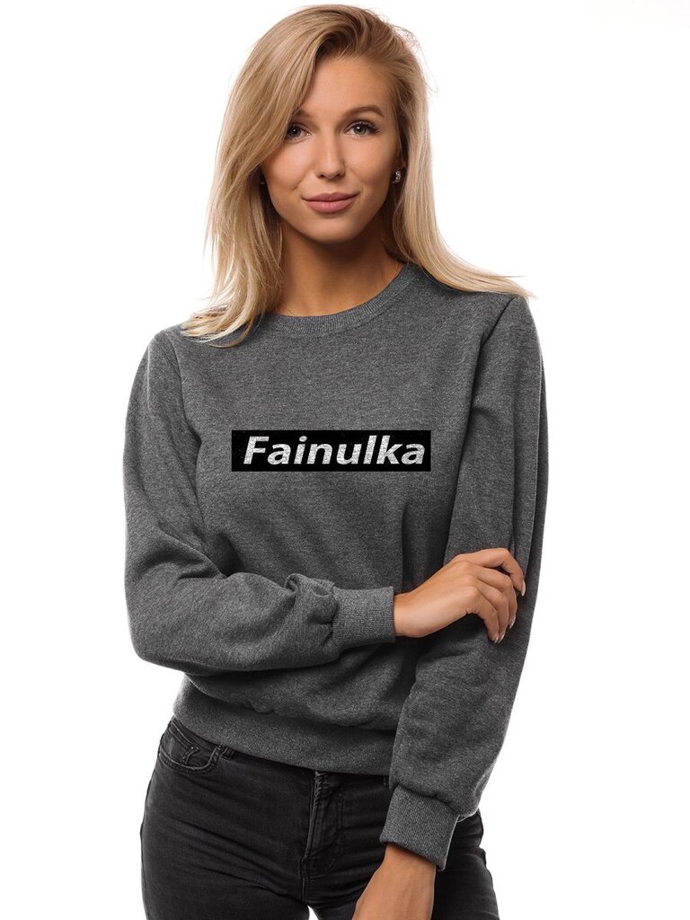 Megztinis moterims Fainulka JS/W01-48867, pilkas kaina ir informacija | Megztiniai moterims | pigu.lt