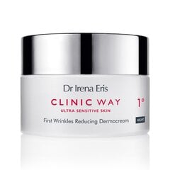 Выравнивающий ночной крем для лица Dr Irena Eris Clinic Way First Wrinkles Reducing, 50 мл цена и информация | Кремы для лица | pigu.lt