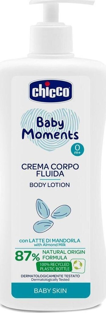 Kūno losjonas Chicco Baby MomentsChicco Baby Moments, 500 ml цена и информация | Kosmetika vaikams ir mamoms | pigu.lt