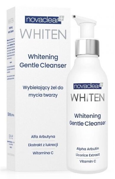 Veido prausiklis NovaClear Whiten Whitening Gentle Cleanser, 150 ml цена и информация | Veido prausikliai, valikliai | pigu.lt