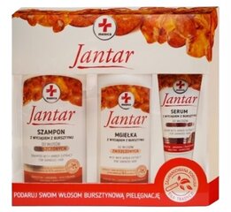 Kosmetikos rinkinys Jantar Medica: šampūnas, 330 ml + plaukų purškiklis, 200 ml + plaukų serumas, 30 ml kaina ir informacija | Šampūnai | pigu.lt