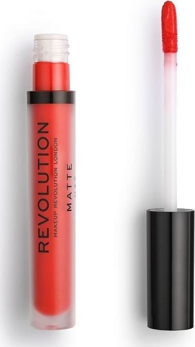 Lūpų dažai Makeup Revolution Matte, 1 vnt kaina ir informacija | Lūpų dažai, blizgiai, balzamai, vazelinai | pigu.lt