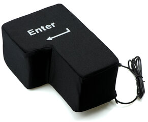 Klawisz ENTER duża antystresowa poduszka USB цена и информация | Другие оригинальные подарки | pigu.lt
