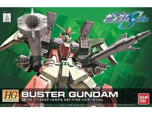 Сборная пластиковая модель Bandai - HGGS GAT-X103 Buster Gundam, 1/144, 60360 цена и информация | Конструкторы и кубики | pigu.lt