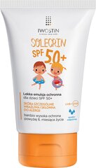 Iwostin Solecrin SPF50 солнцезащитная эмульсия для детей, 100 мл цена и информация | Кремы от загара | pigu.lt