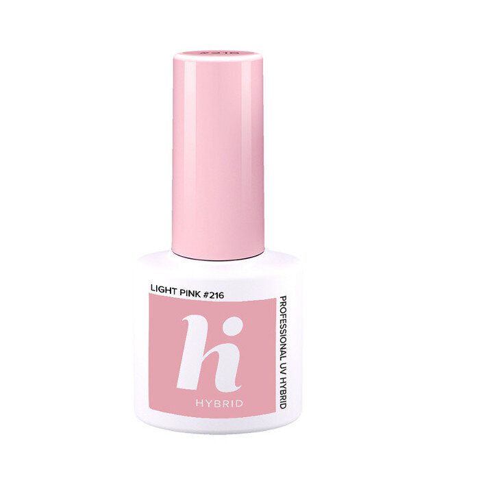 Hibridinis nagų lakas Hi Hybrid 216 Light Pink, 5ml цена и информация | Nagų lakai, stiprintojai | pigu.lt