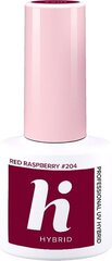Hibridinis nagų lakas Hi Hybrid 204 Red Raspberry, 5ml kaina ir informacija | Nagų lakai, stiprintojai | pigu.lt