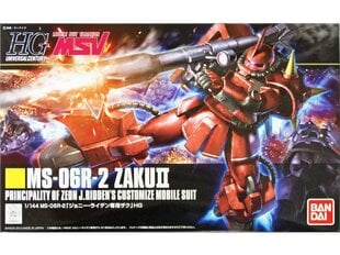 Konstruktorius Bandai - HGUC MSV MS-06R-2 ZAKU II, 1/144, 60400 kaina ir informacija | Konstruktoriai ir kaladėlės | pigu.lt