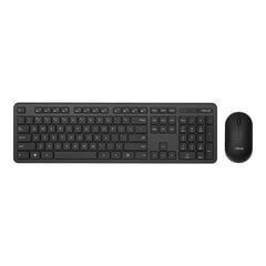 Asus Keyboard and Mouse Set CW100 Keyboard and Mouse Set   Wireless  Mouse included  Batteries included  UI  Black цена и информация | Клавиатуры | pigu.lt