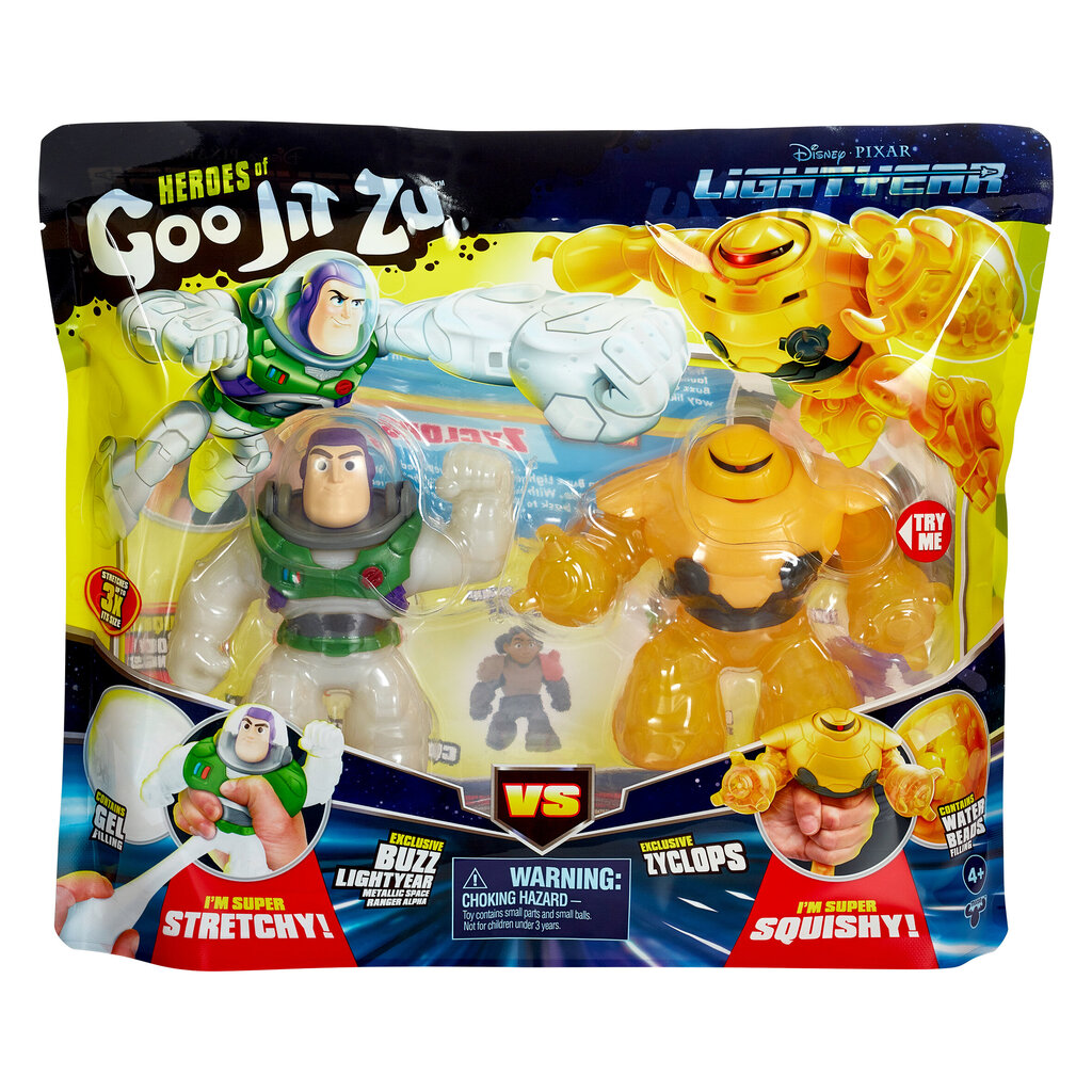 Набор фигурок Hero Set Baz Lightyear против Cyclops Goo Jit Zu, 2 шт. цена  | pigu.lt