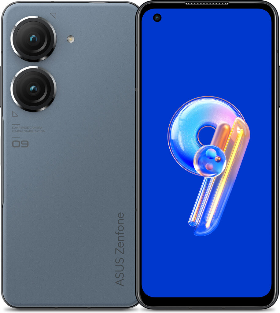 Asus Zenfone 9 5G Dual SIM 8/128GB Starry Blue (90AI00C4-M000S0) kaina ir informacija | Mobilieji telefonai | pigu.lt