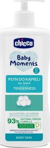 Vonios putos vaikams Chicco baby moments, 500 ml kaina ir informacija | Kosmetika vaikams ir mamoms | pigu.lt