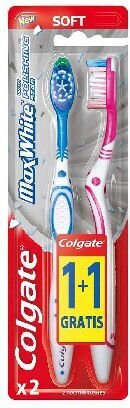 Minkštas dantų šepetėlis Colgate Max White, 2 vnt. цена и информация | Dantų šepetėliai, pastos | pigu.lt