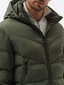 Vyriška žieminė striukė Ombre C519 tamsiai žalia kaina ir informacija | Vyriškos striukės | pigu.lt