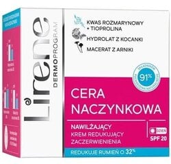 Drėkinamasis veido kremas kuperozinei odai Lirene, 50 ml kaina ir informacija | Veido kremai | pigu.lt