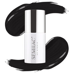 Hibridinis nagų lakas Semilac UV Gel Polish, 300 Perfect Black, 7 ml kaina ir informacija | Nagų lakai, stiprintojai | pigu.lt