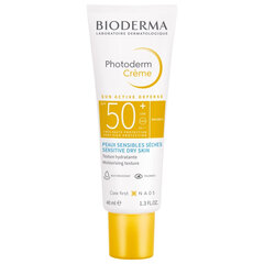 Veido kremas su SPF50 Bioderma Photoderm Invisible Cream Spf50, 40ml цена и информация | Кремы для лица | pigu.lt