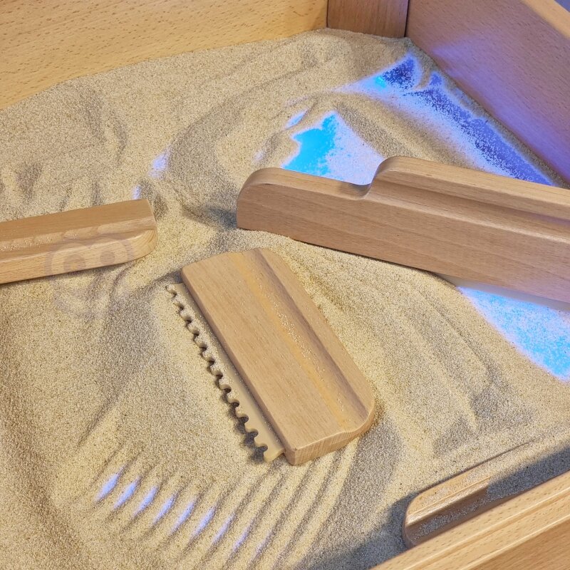 Smėlio dėžė LED skydeliui su priedais kaina ir informacija | Lavinamieji žaislai | pigu.lt
