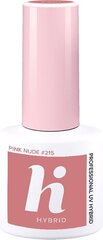 Hibridinis nagų lakas Hi Hybrid 215 Pink Nude, 5 ml kaina ir informacija | Nagų lakai, stiprintojai | pigu.lt