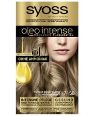 Plaukų dažai Syoss Oleo Intense 7-58 cool beige blond, 115 ml kaina ir informacija | Plaukų dažai | pigu.lt