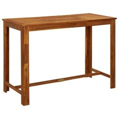 Sodo baro baldų komplektas vidaXL, Akacijos medienos masyvas, 7 dalių kaina ir informacija | Lauko baldų komplektai | pigu.lt