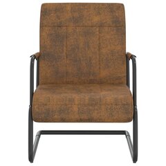 Gembinė kėdė vidaXL, Audinys, ruda цена и информация | Кресла в гостиную | pigu.lt