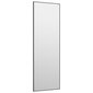 vidaXL veidrodis ant durų, juodas, 40x100cm, stiklas ir aliuminis цена и информация | Veidrodžiai | pigu.lt