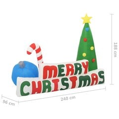 Pripučiama kalėdinė LED dekoracija, 240x188cm kaina ir informacija | Kalėdinės dekoracijos | pigu.lt
