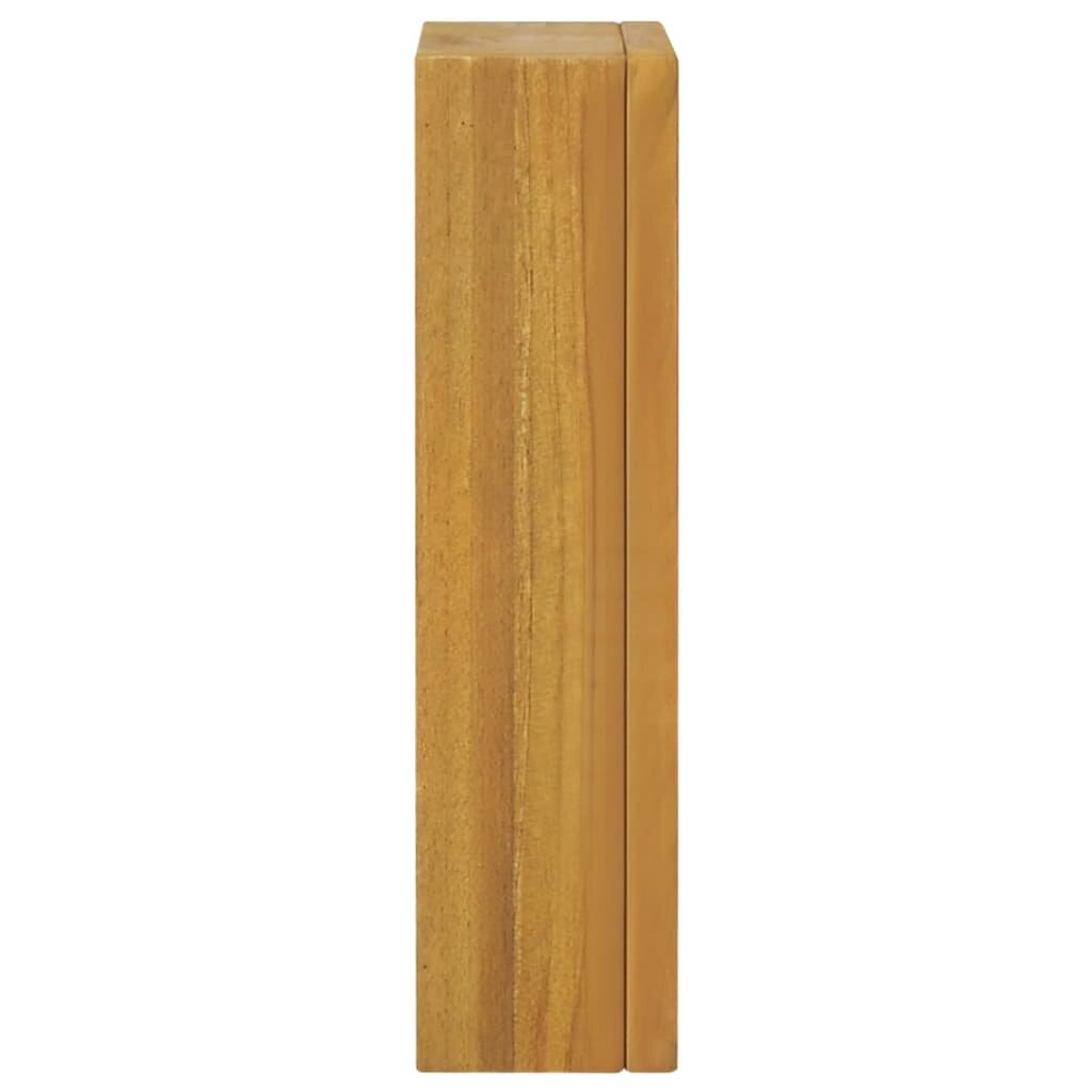 Veidrodinė spintelė, 30x10x40cm, tikmedžio medienos masyvas kaina ir informacija | Svetainės spintelės | pigu.lt