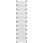 vidaXL Batų lentyna, skaidri, 44x32x174cm, PP kaina ir informacija | Batų spintelės, lentynos ir suolai | pigu.lt