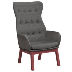 vidaXL Poilsio kėdė, tamsiai pilkos spalvos, audinys kaina ir informacija | Svetainės foteliai | pigu.lt
