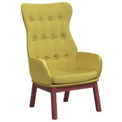 vidaXL Poilsio kėdė, šviesiai žalios spalvos, audinys цена и информация | Кресла в гостиную | pigu.lt