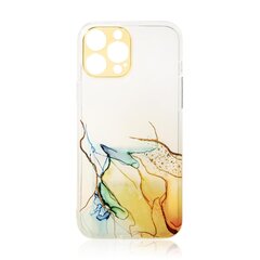 Чехол Hurtel Marble для iPhone 12, оранжевый цена и информация | Чехлы для телефонов | pigu.lt