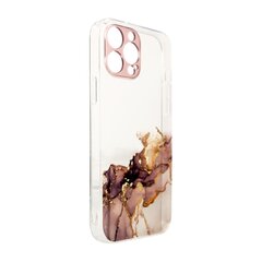 Hurtel Marble Case skirtas iPhone 12, rudas kaina ir informacija | Telefono dėklai | pigu.lt