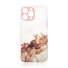 Hurtel Marble Case skirtas iPhone 12, rudas kaina ir informacija | Telefono dėklai | pigu.lt