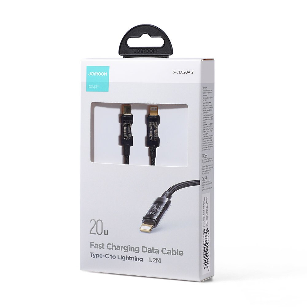 Joyroom S-CL020A12 Type-C to Lightning 20W Data Cable 1.2m-Black kaina ir informacija | Laidai telefonams | pigu.lt