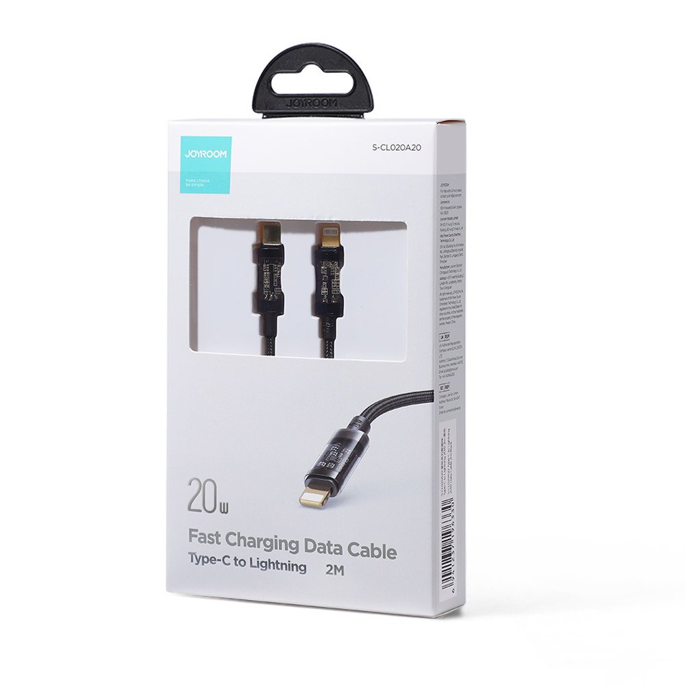 Joyroom S-CL020A20 Type-C to Lightning 20W Data Cable 2m-Black kaina ir informacija | Laidai telefonams | pigu.lt