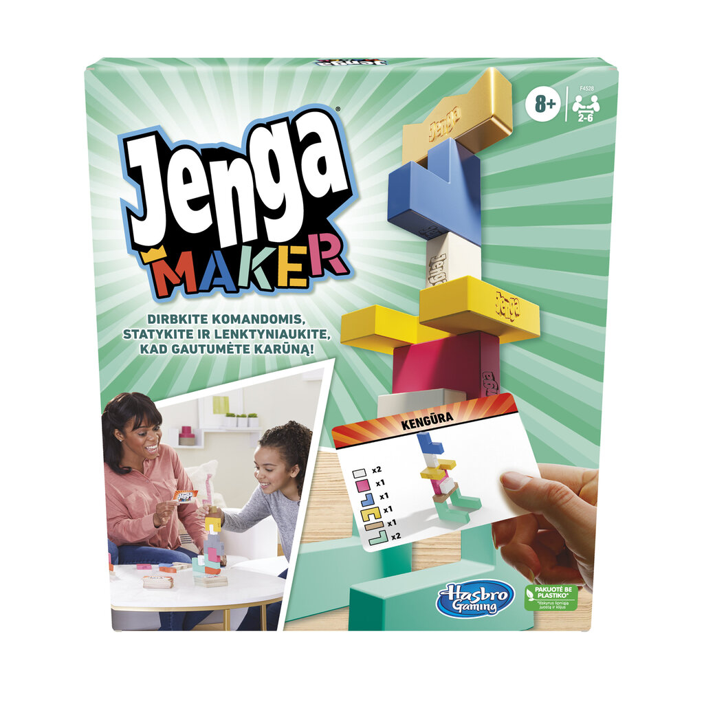 Stalo žaidimas Hasbro Gaming Jenga Maker, LT kaina ir informacija | Stalo žaidimai, galvosūkiai | pigu.lt