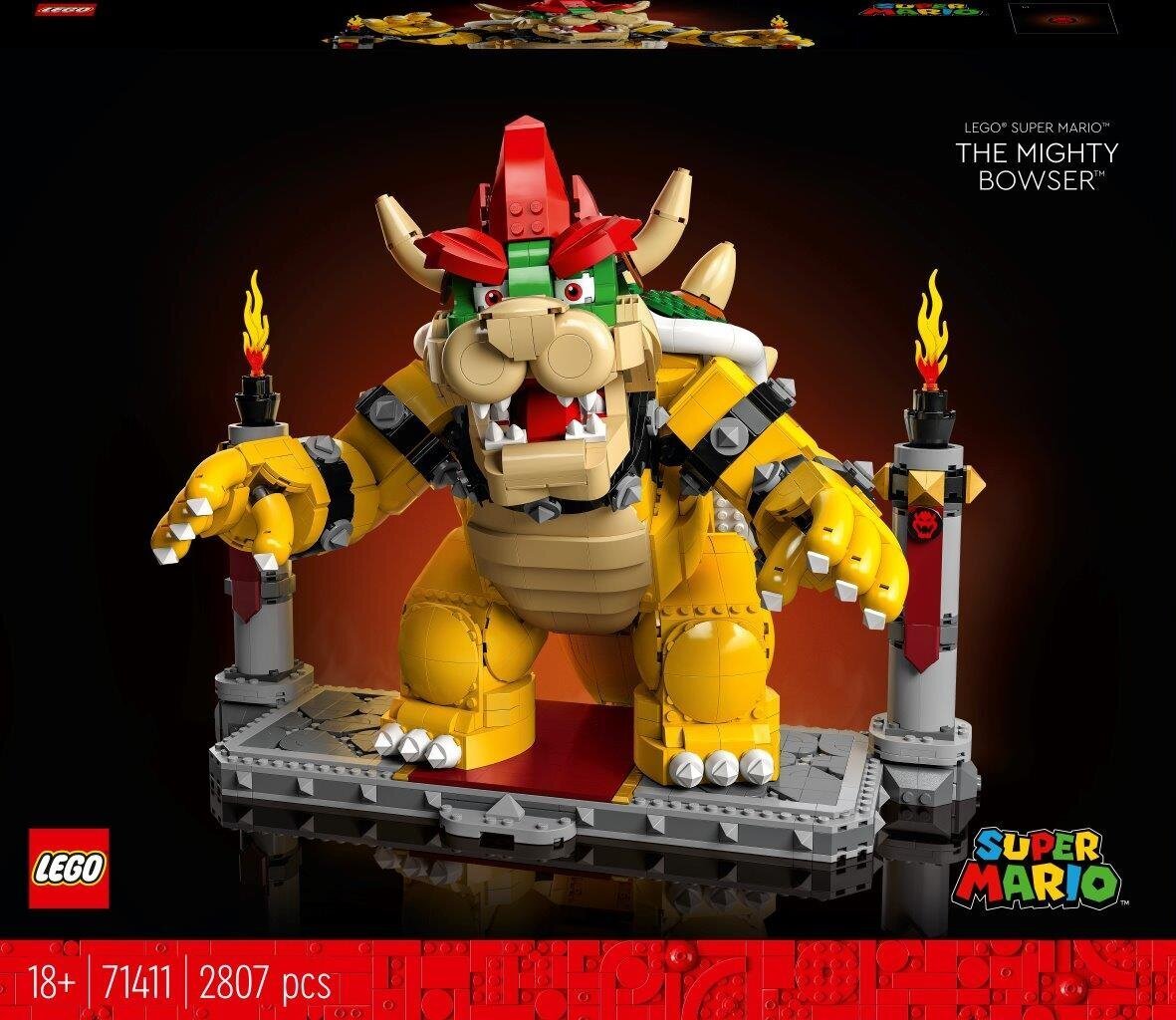 71411 LEGO® Super Mario Galingasis Bowser цена и информация | Konstruktoriai ir kaladėlės | pigu.lt