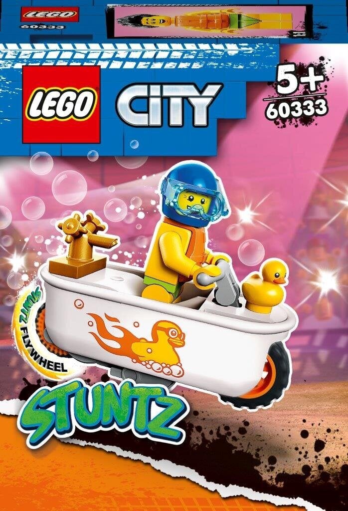 60333 LEGO® City Stunt Vonios kaskadinis motociklas kaina ir informacija | Konstruktoriai ir kaladėlės | pigu.lt