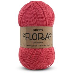 Пряжа Drops Flora 19, 50 g, 210 m цена и информация | Принадлежности для вязания | pigu.lt