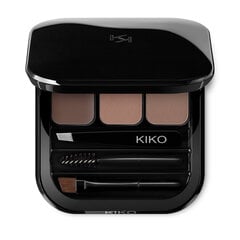 Палитра для бровей Kiko Milano Eyebrow Expert Palette, 02 Brown 2.4г цена и информация | Карандаши, краска для бровей | pigu.lt