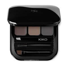 Палитра для бровей Kiko Milano Eyebrow Expert Palette, 03 Brunette 2.4г цена и информация | Карандаши, краска для бровей | pigu.lt