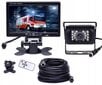 GALINIO VAIZDO KAMERA AUTOMOBILIUI 18IR MONITOR 7 TIR BUS 15m 12V / 24V цена и информация | Auto reikmenys | pigu.lt